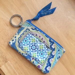 Vera Bradley Zip ID Keychain